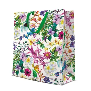 Darčeková taška - Spring Flowers, veľká 30x41x12 cm